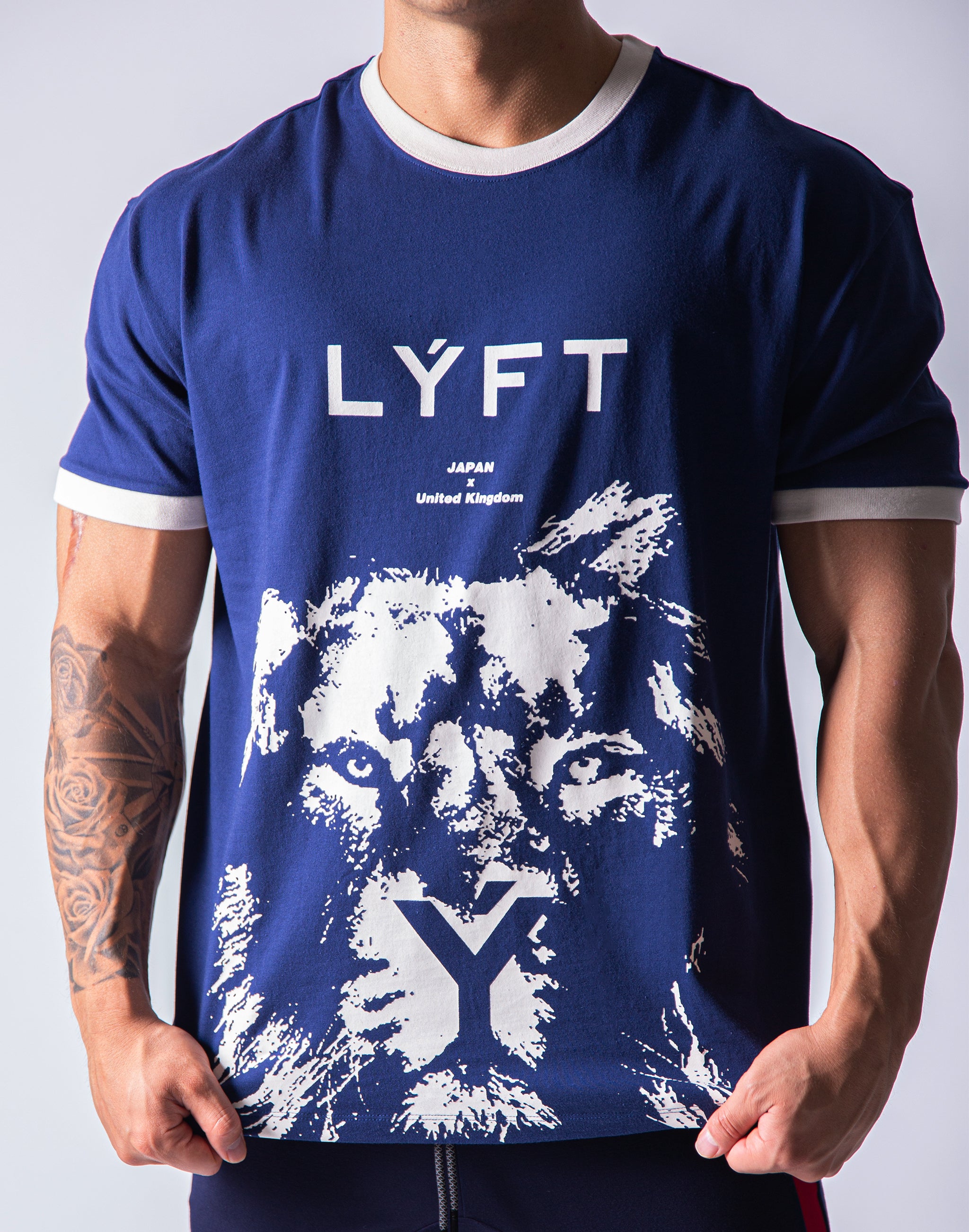 LYFT Big Size Lion T-Shirt - Navy – LÝFT