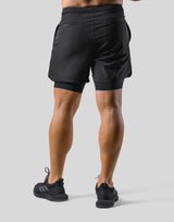 2Way Active Shorts / With Leggings 2 - Black