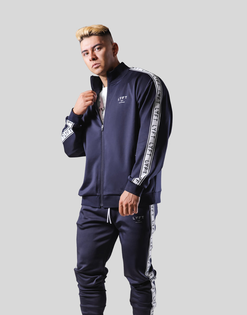 LÝFT Logo Line Track Jacket - Navy