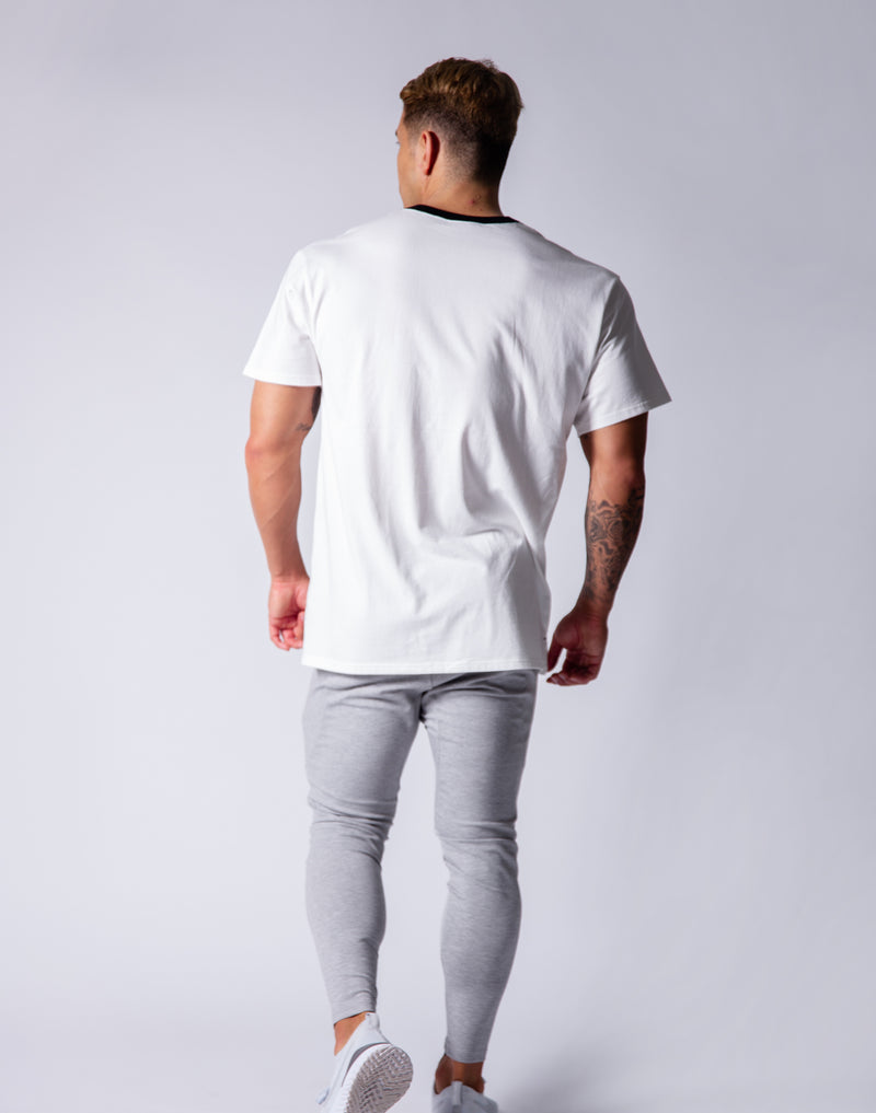 Sportec Big Size T-Shirts - White / Navy / Black