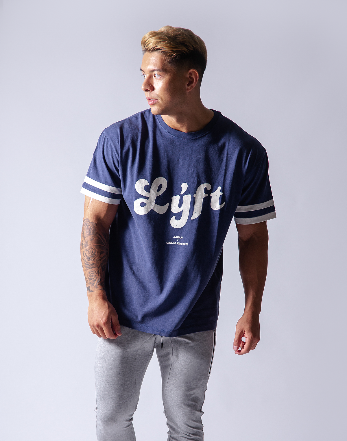 LÝFT Wash Big T-Shirt - Navy