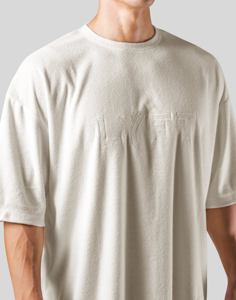 Outline Logo Pile Big T-Shirt - White