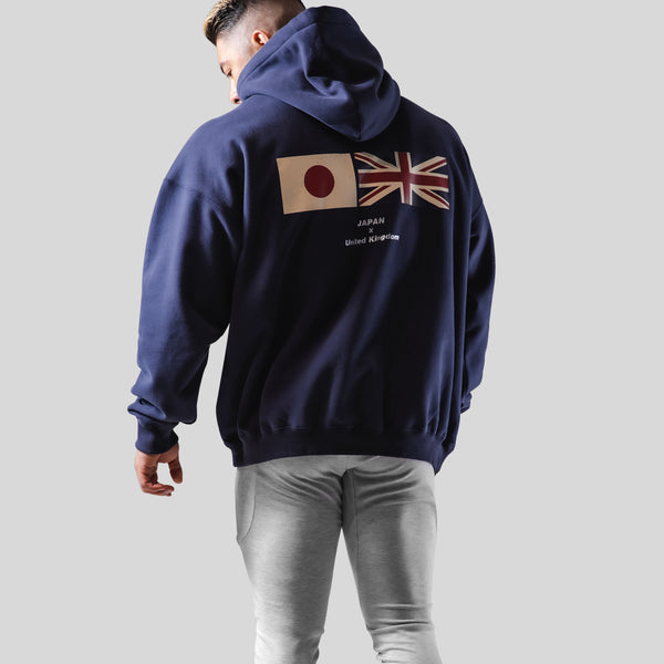 Flag Oversize Sweat Hoodie - Navy – LÝFT