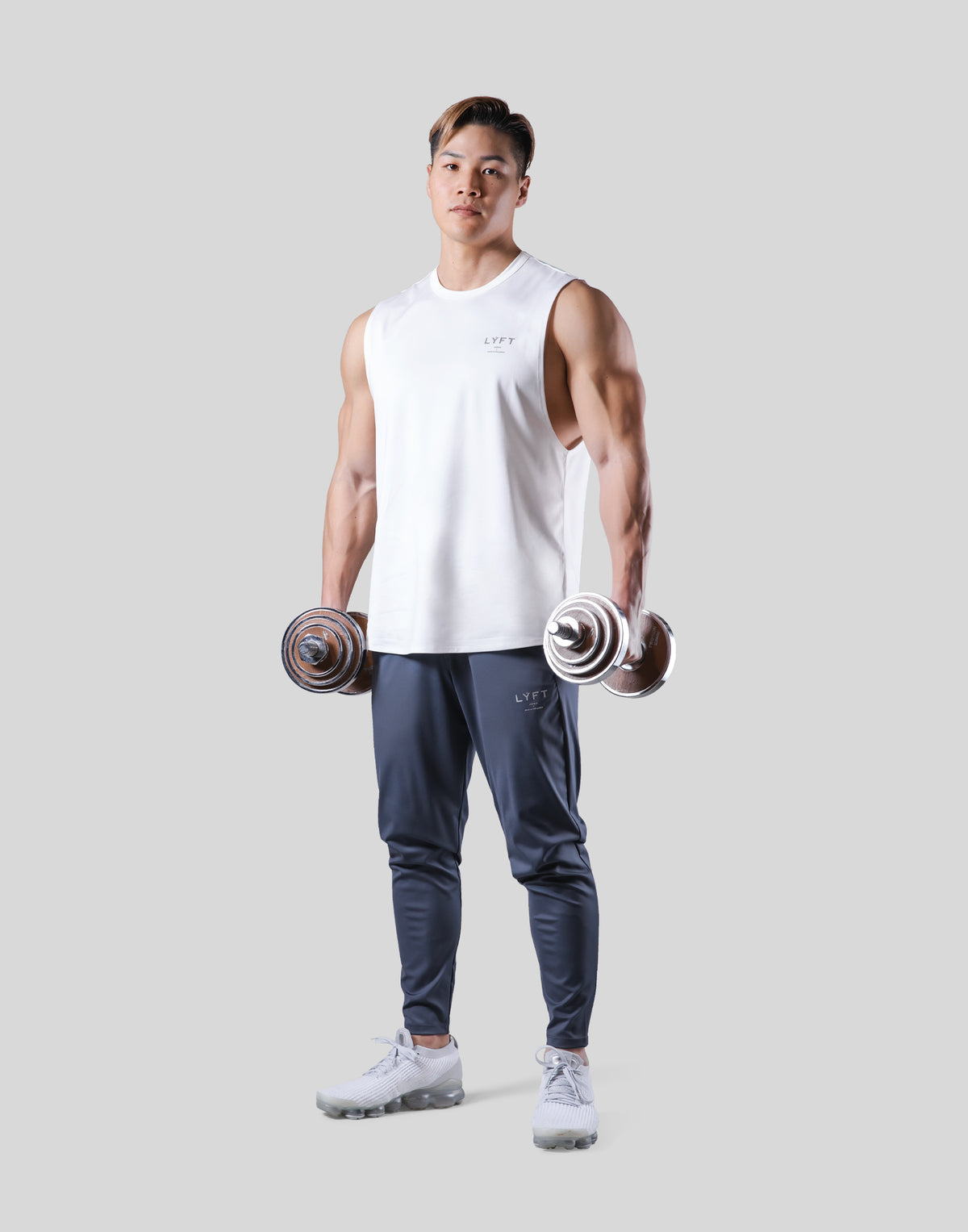 2Way Stretch Loose Fit Tanktop - White