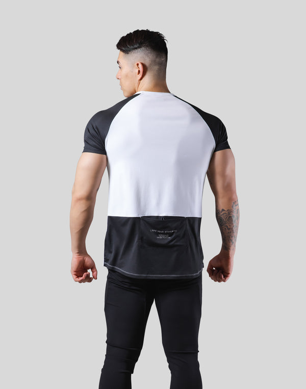 Pocketable Stretch Mesh T-Shirt - White
