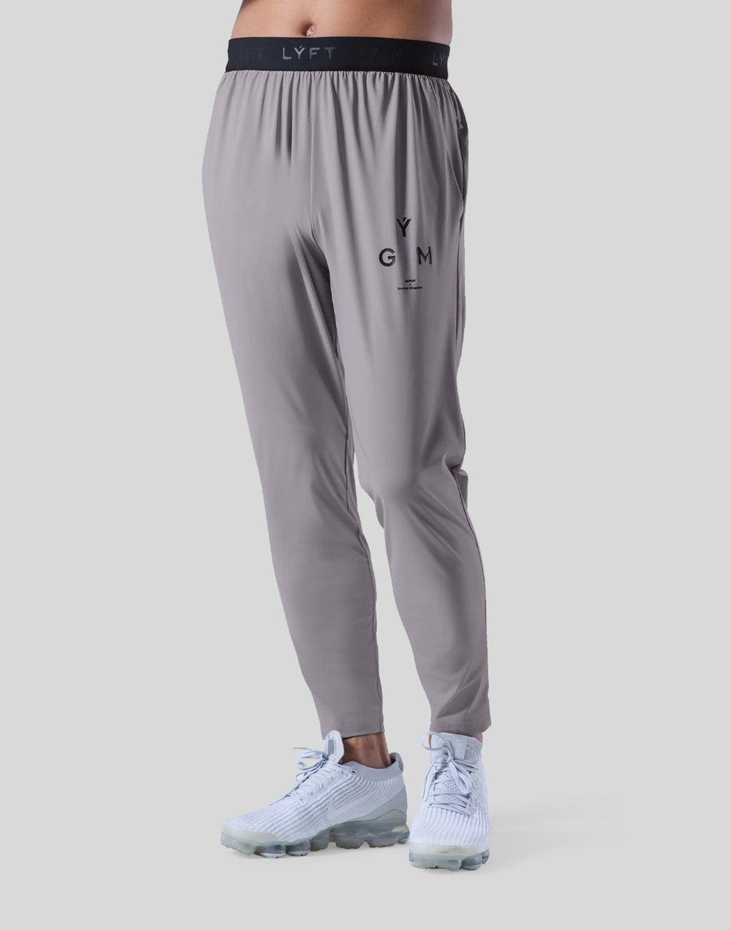 GÝM Stretch Tapered Pants - Grey – LÝFT