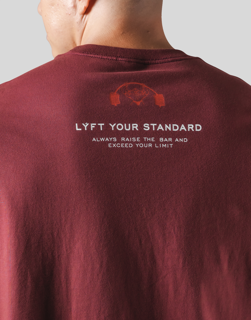 LÝFT × Power House Gym Lion Big T-Shirt - Red LÝFT × Power House Gym Lion Big T-Shirt - Red