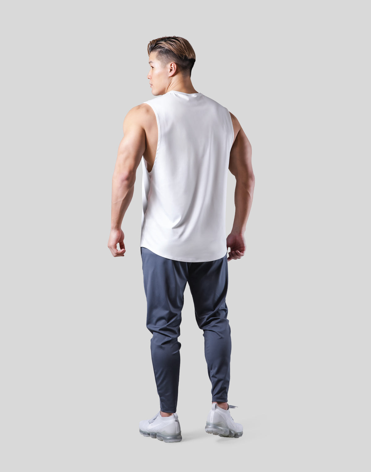 2Way Stretch Loose Fit Tanktop - White