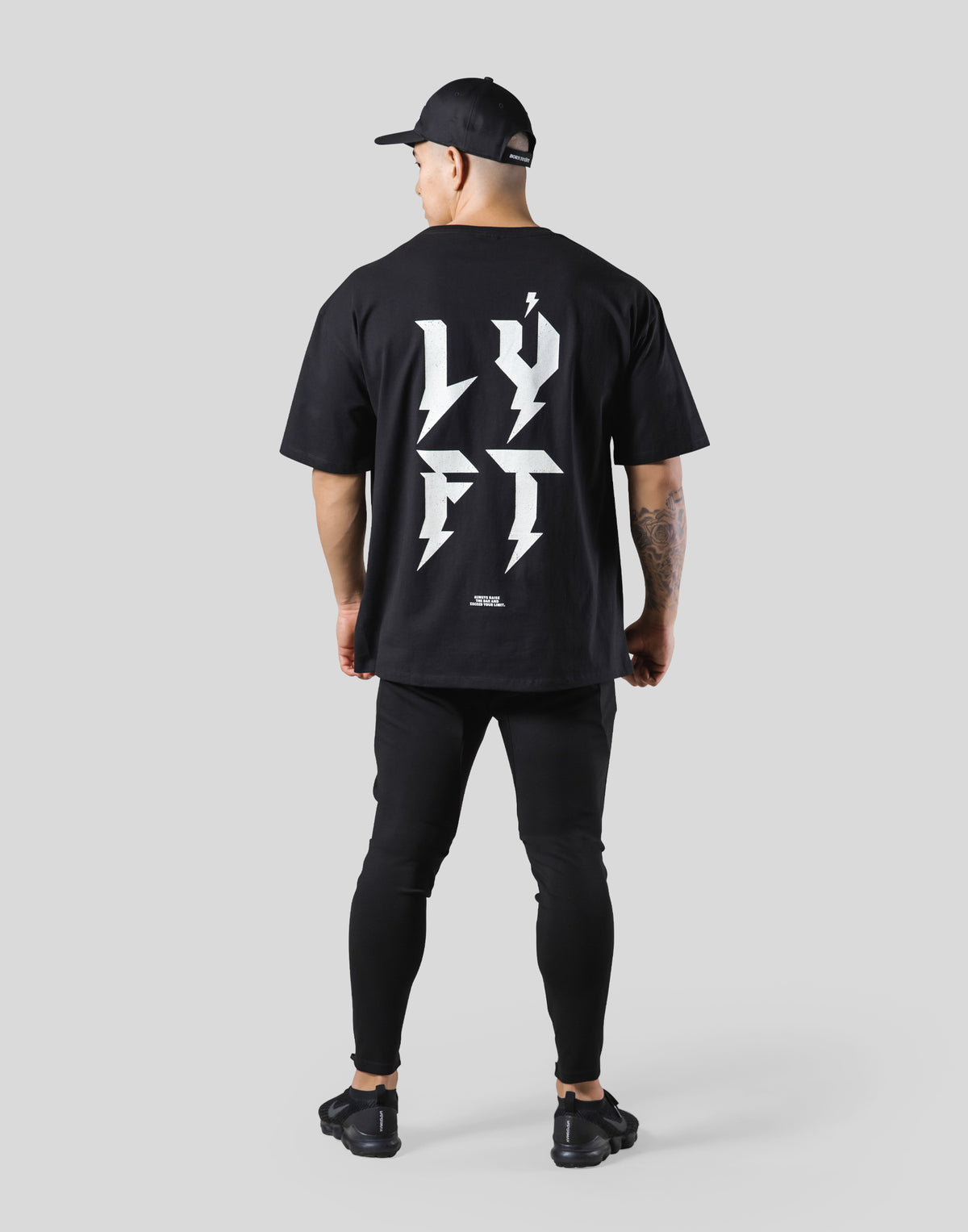 Thunder Logo Big T-Shirt - Black