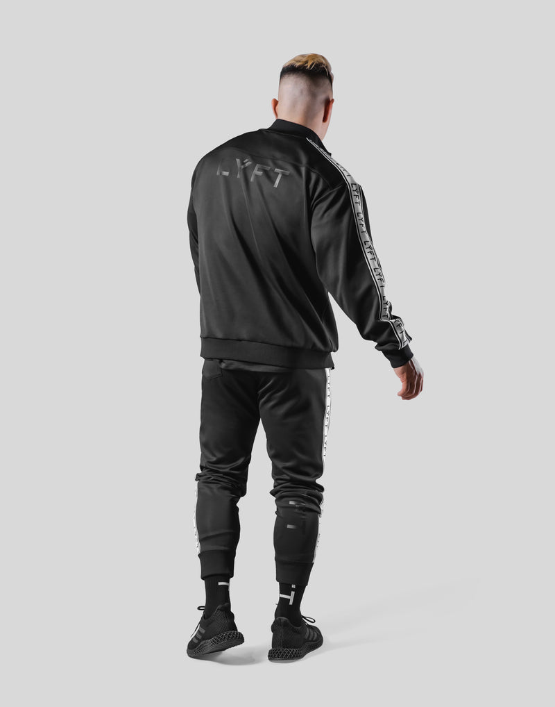 LÝFT Logo Line Track Jacket - Black