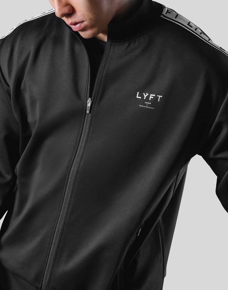 LÝFT Logo Line Track Jacket - Black