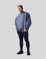 Old English Extra Wide Crewneck Sweat - Navy