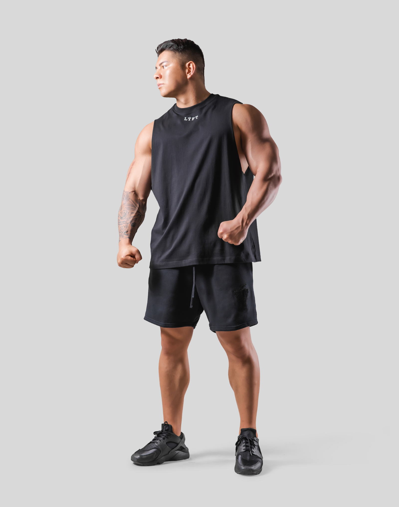 Back Arch Flag Drop Tanktop - Black – LÝFT