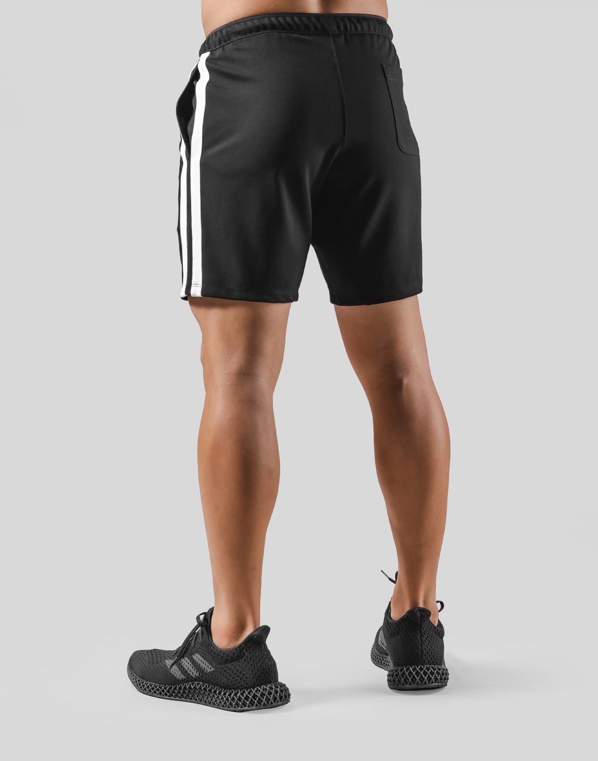 2-Way Stretch 2-Stripe Shorts - Black
