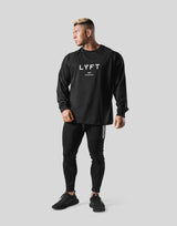 LÝFT Logo Raglan Long T-Shirt - Black