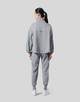 2Way Stretch Half Zip Pocket Jacket - Grey