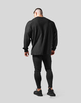 LÝFT Logo Raglan Long T-Shirt - Black