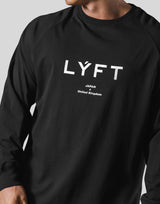 LÝFT Logo Raglan Long T-Shirt - Black