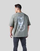 Lion Ring Vintage Big T-Shirt - Olive