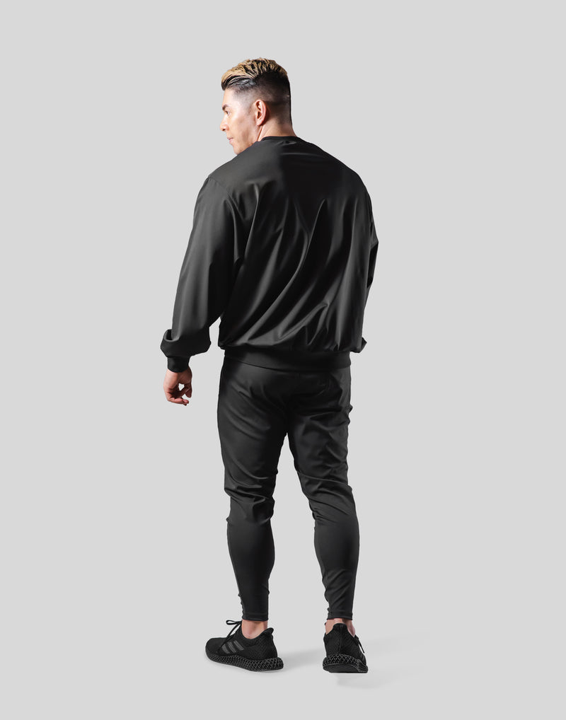 2Way Stretch Pullover Tops - Black