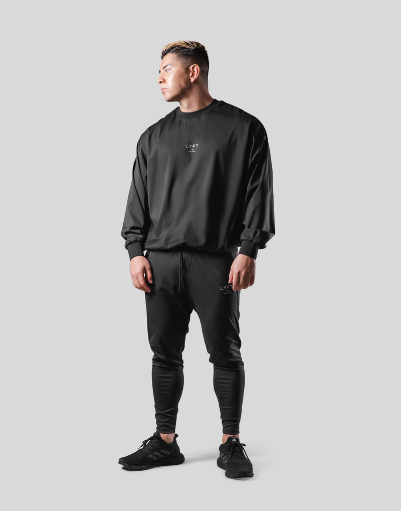 2Way Stretch Pullover Tops - Black