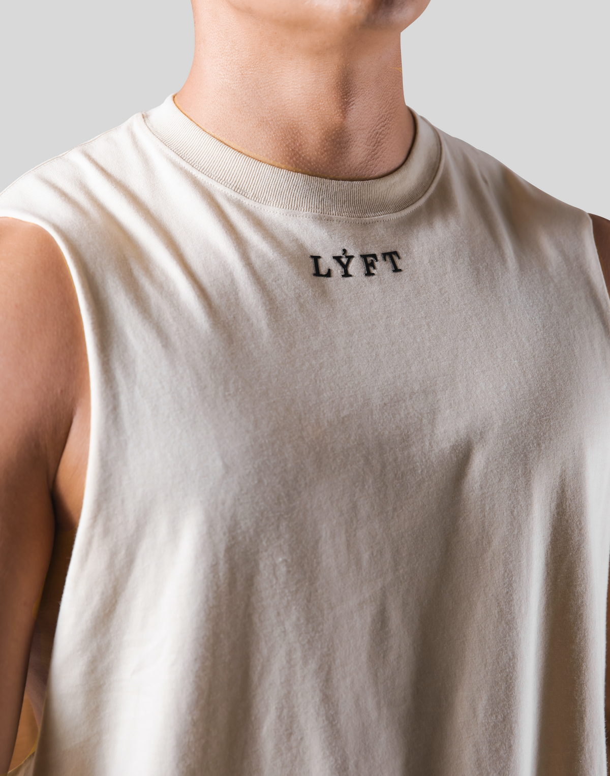 Back Arch Flag Drop Tanktop - Ivory