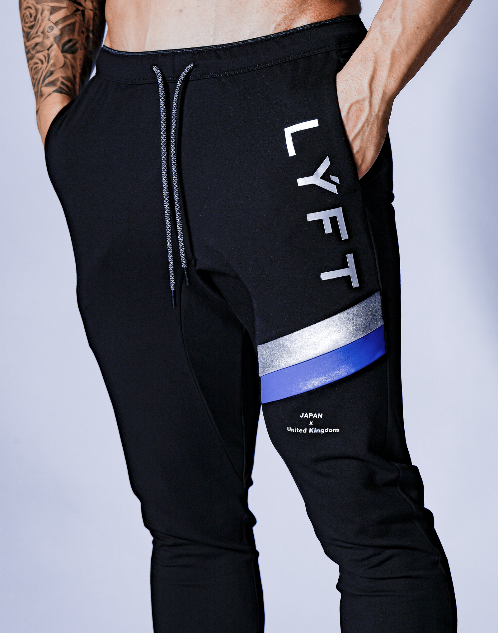 LYFT Training Wear/Pants:Stripe Pants - Black – LÝFT LYFT Training Wear/Pants:Stripe Pants - Black – LÝFT