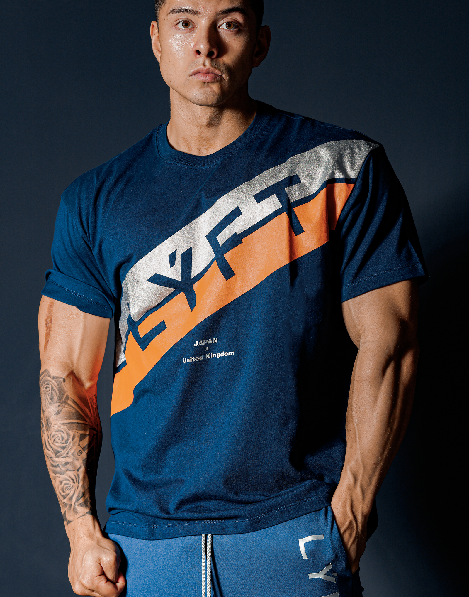 LYFT(リフト)トレーニングウェア/T-シャツ:Stripe Big Size T-Shirt LYFT(リフト)トレーニングウェア/T-シャツ:Stripe Big Size T-Shirt