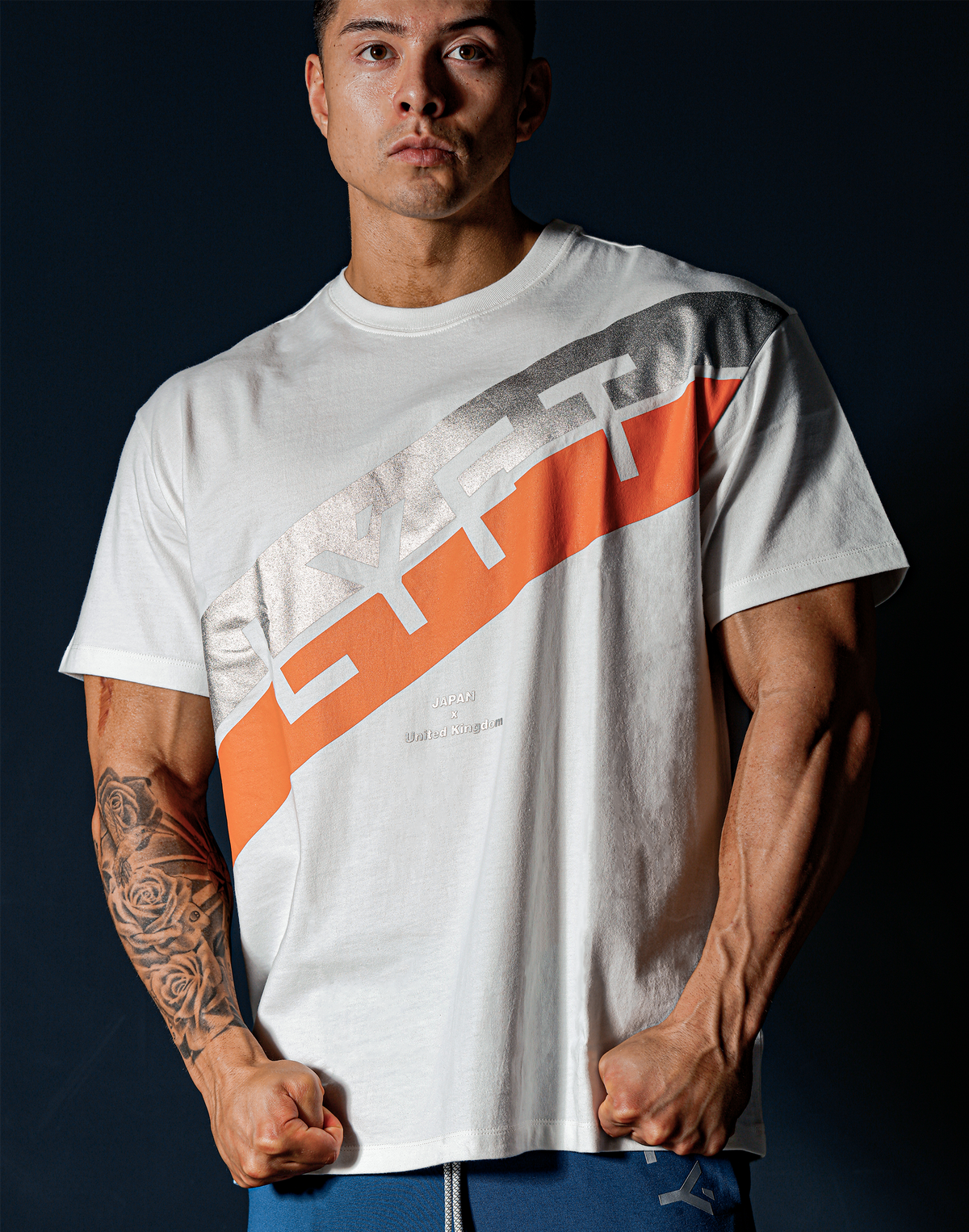 Stripe Big Size T-Shirt - White