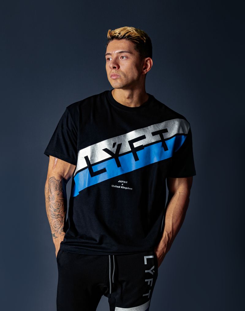 LYFT(リフト)トレーニングウェア/T-シャツ:Stripe Big Size T-Shirt LYFT(リフト)トレーニングウェア/T-シャツ:Stripe Big Size T-Shirt