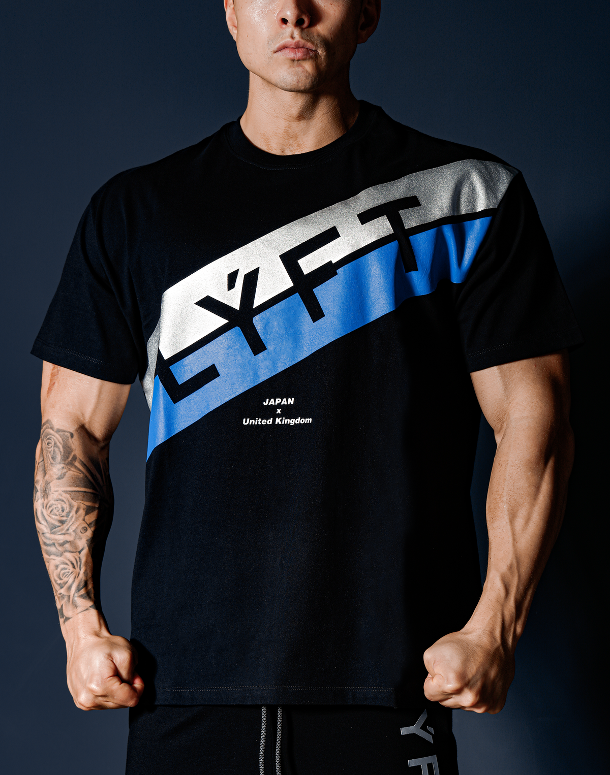 Stripe Big Size T-Shirt - Black