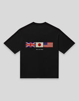 LÝFT × COR Limited Flag T-Shirt - Black