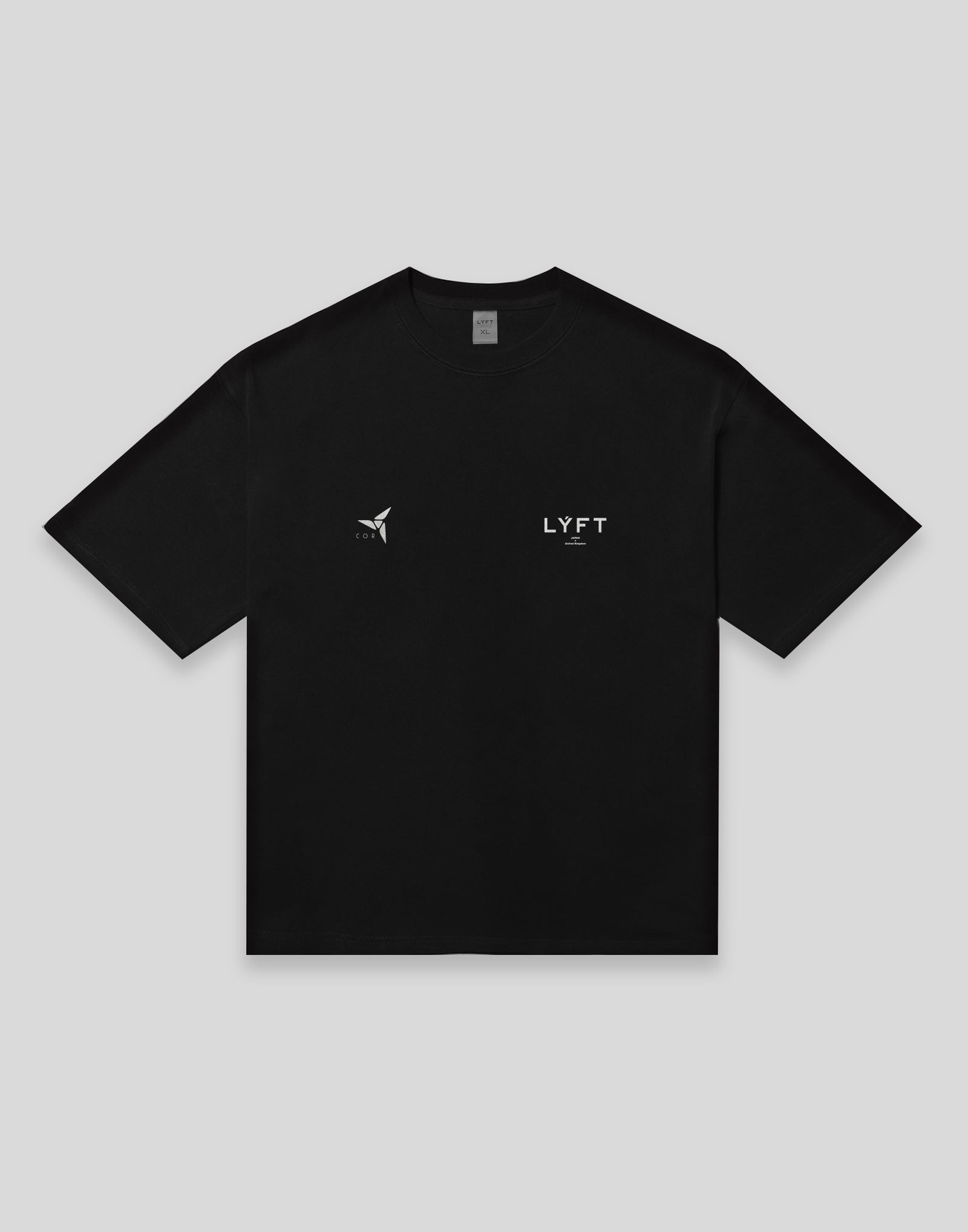 LÝFT × COR Limited Flag T-Shirt - Black