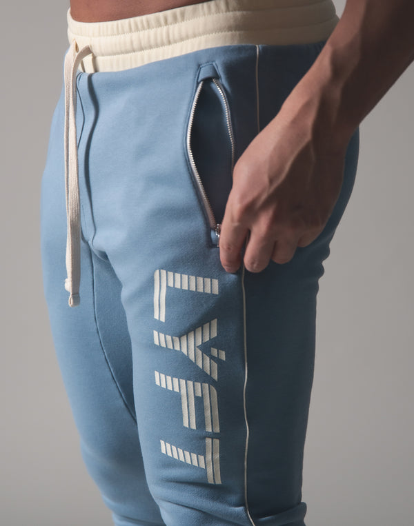 Piping Sweat Pants - L.Blue