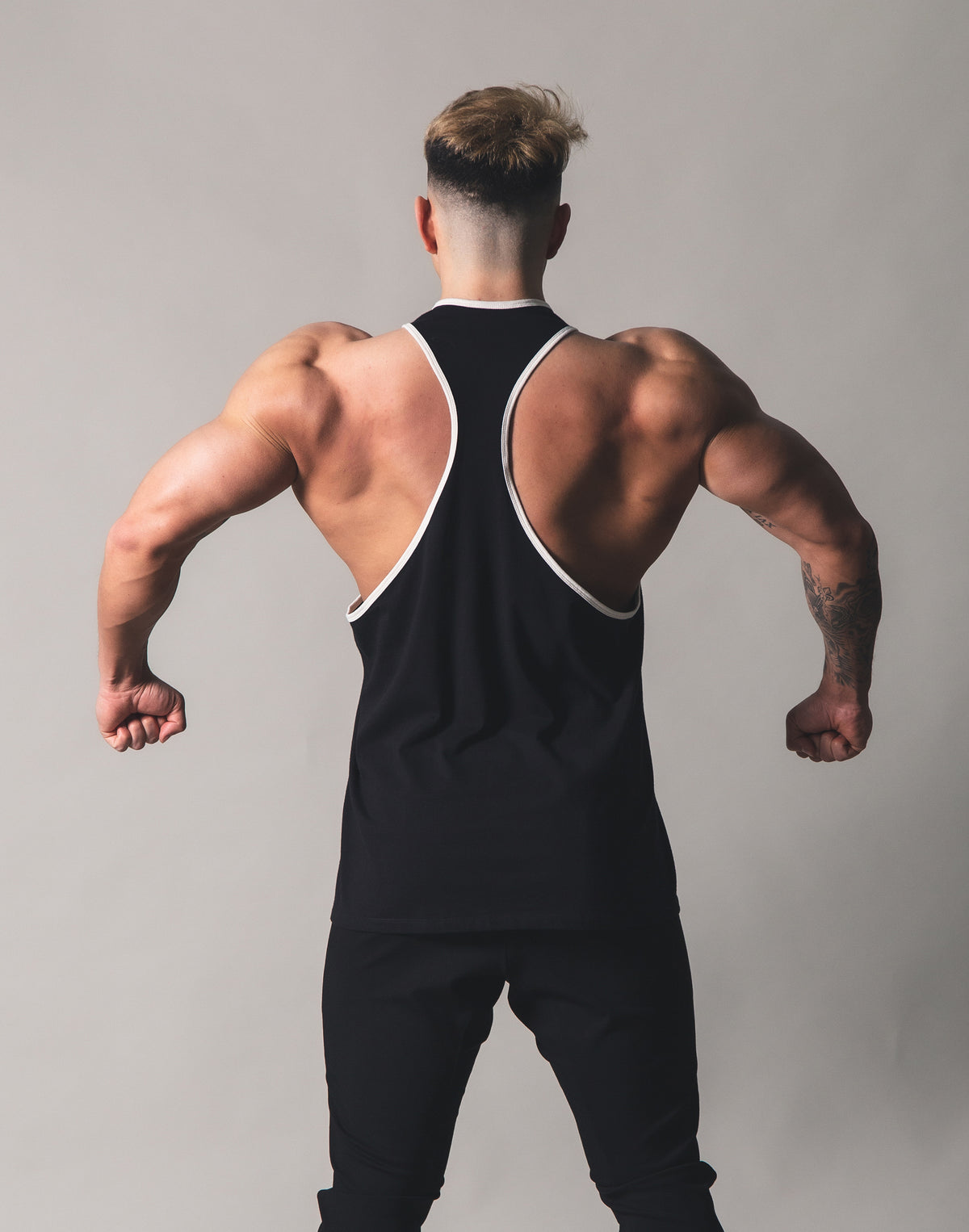 Piping Training Tanktop - Black
