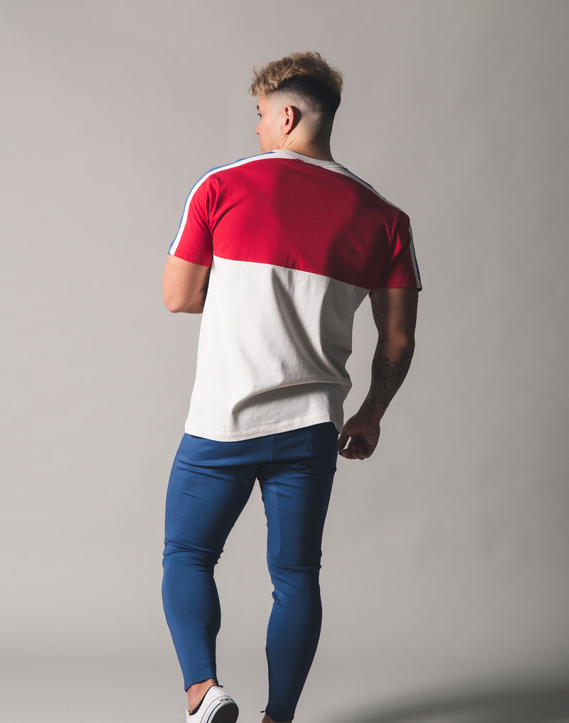 Mix Standard T-Shirt - Off White/Red