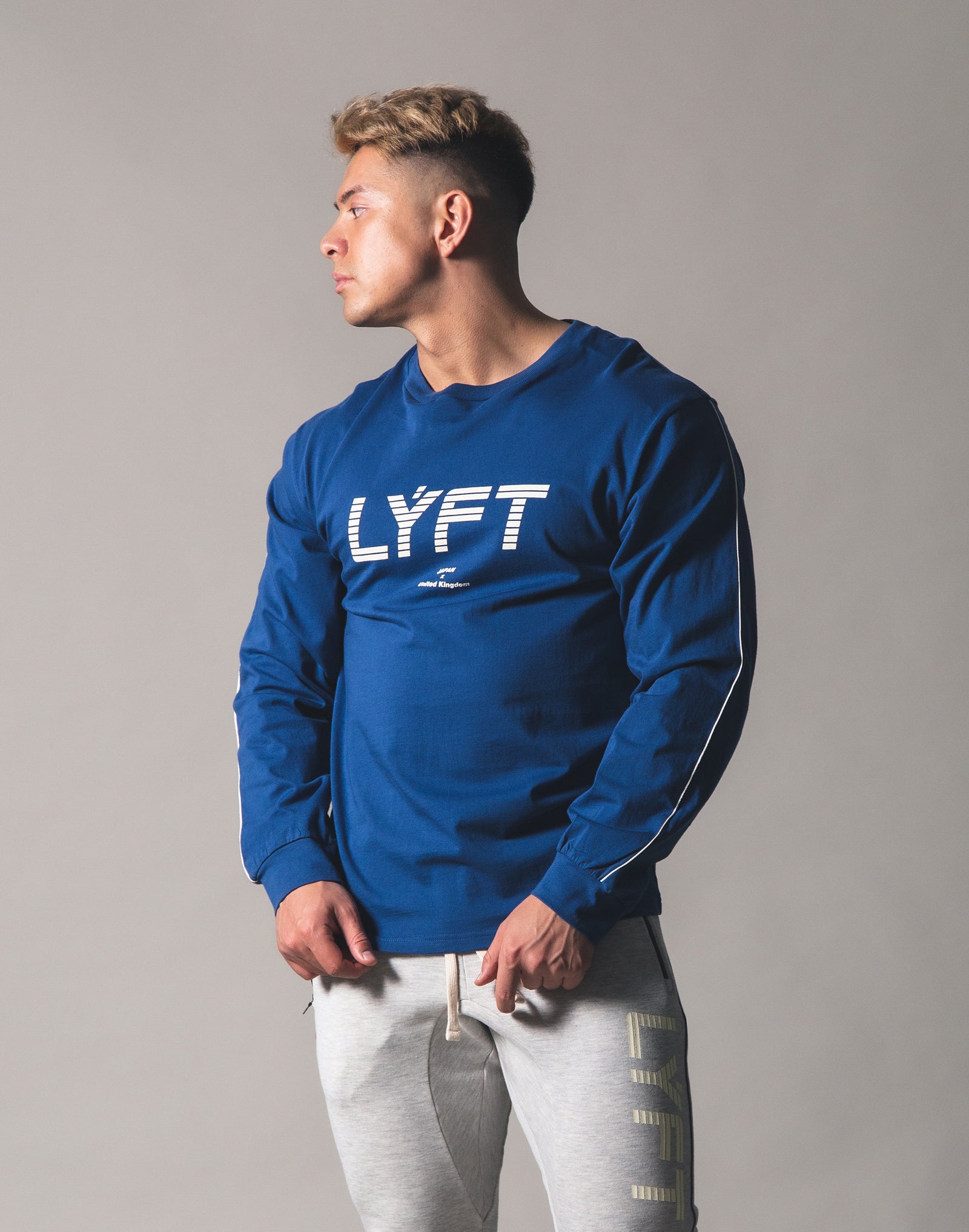 Piping Big Long T-Shirt - Blue – LÝFT