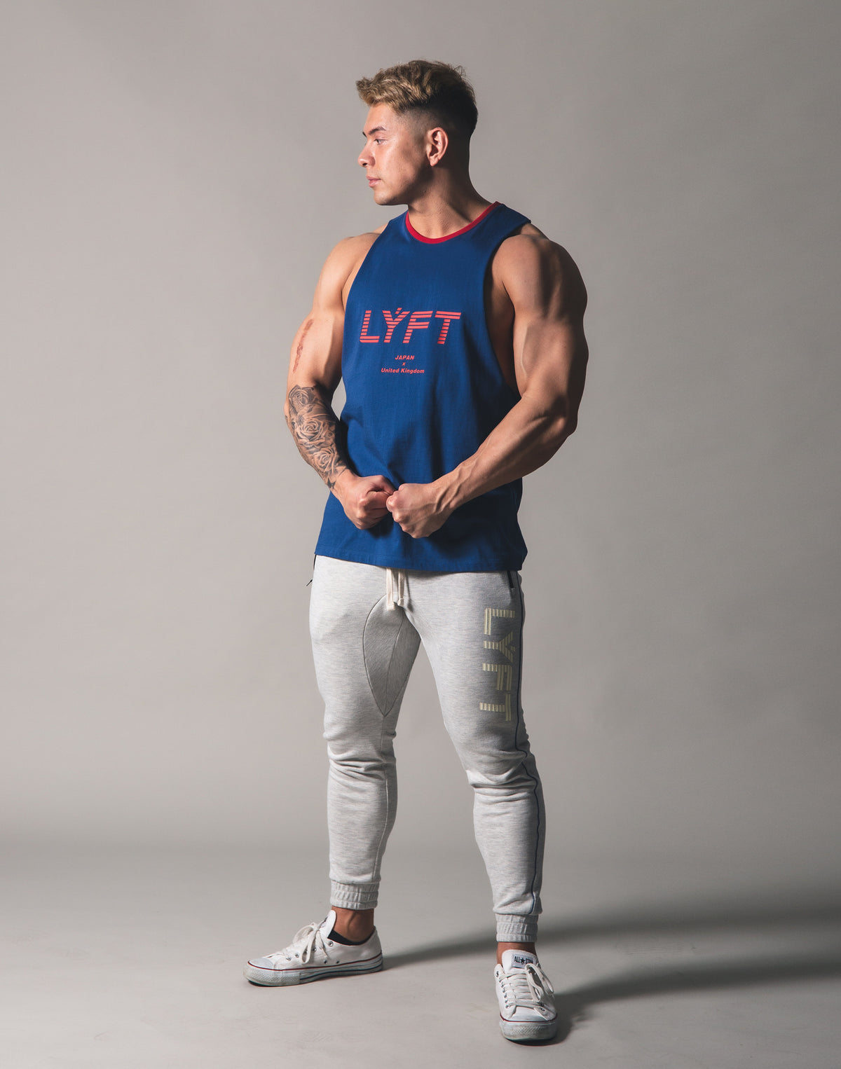 Drop Shoulder Tanktop - Blue