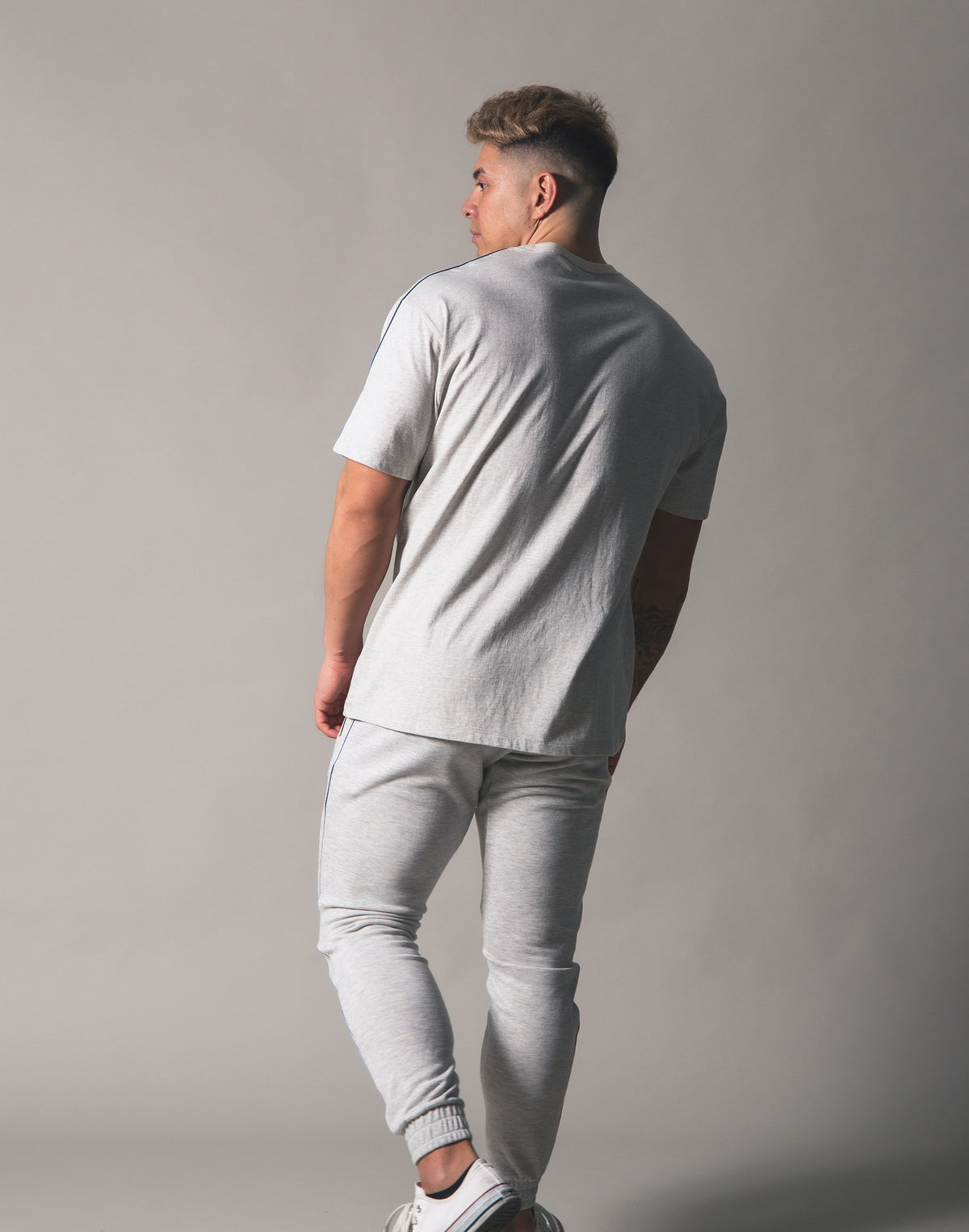 Piping Big T-Shirt - Grey