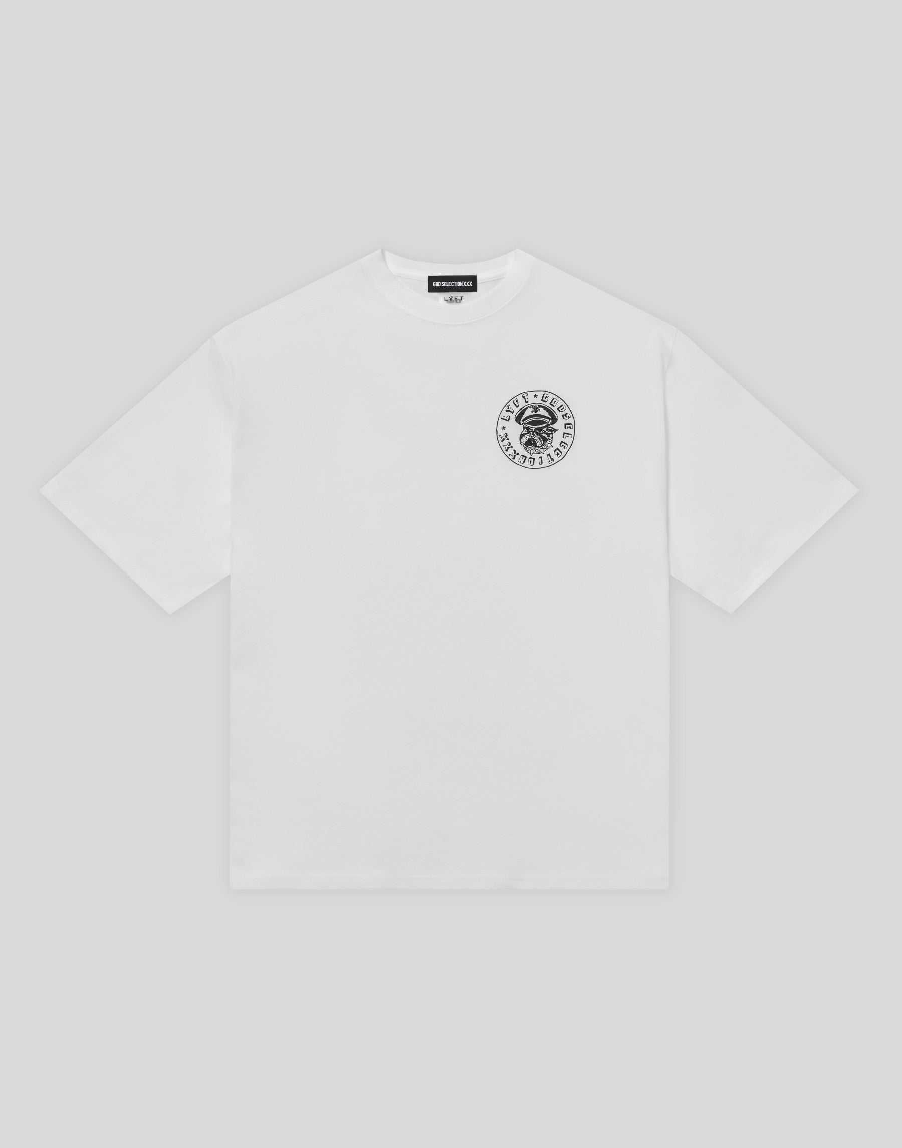 LÝFT × XXX Limited Extra Big Logo T 半袖 LÝFT × XXX Limited Graphic Big T-Shirts - White