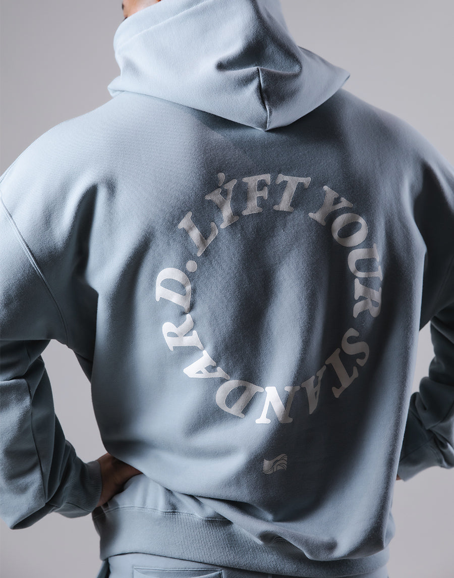 Message Ring Stretch Warm Pullover Hoodie - L.Blue – LÝFT
