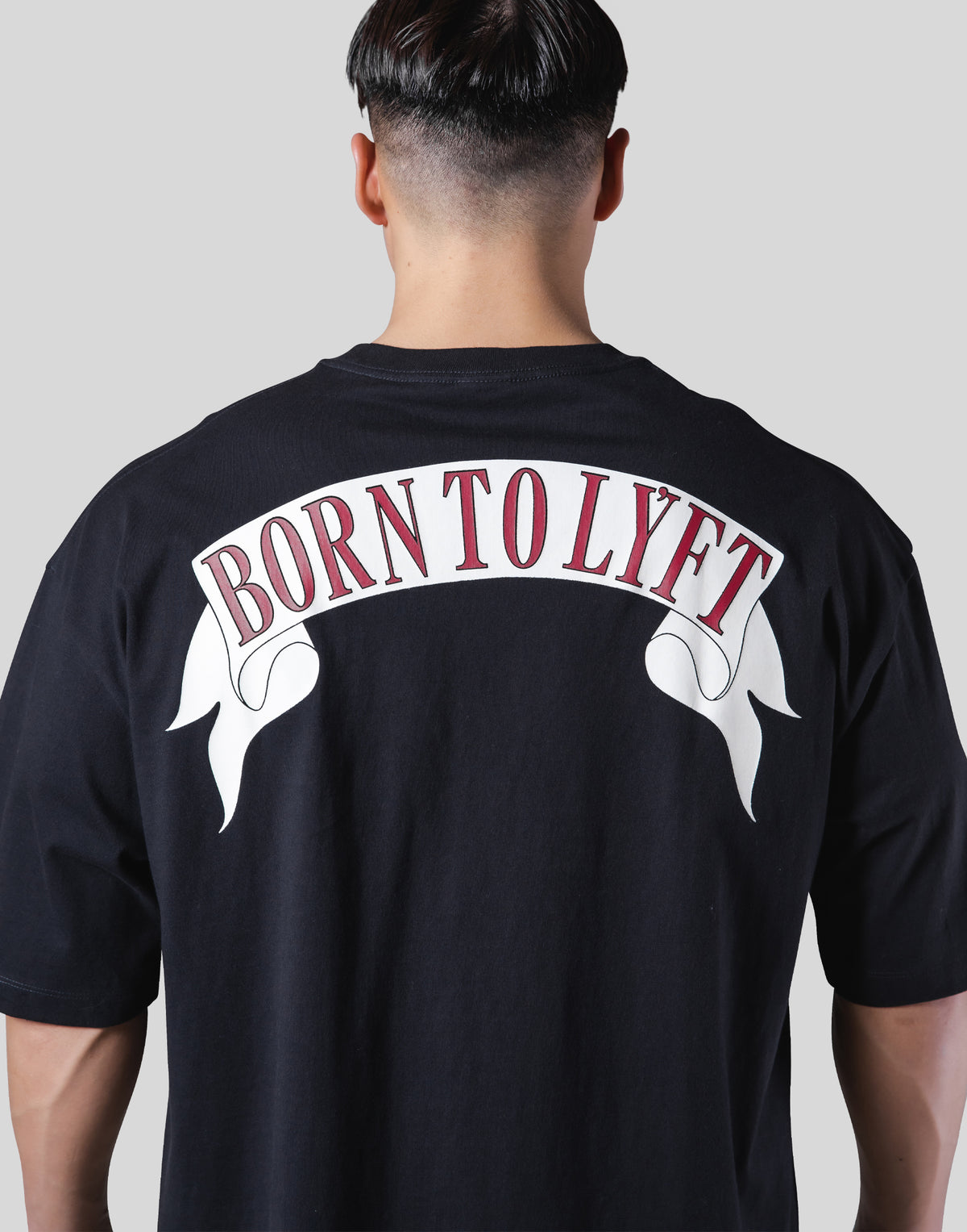 Back Arch Flag Big T-Shirt - Black