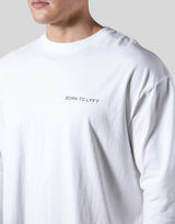 Back Message Vintage Long T-Shirt - Off White