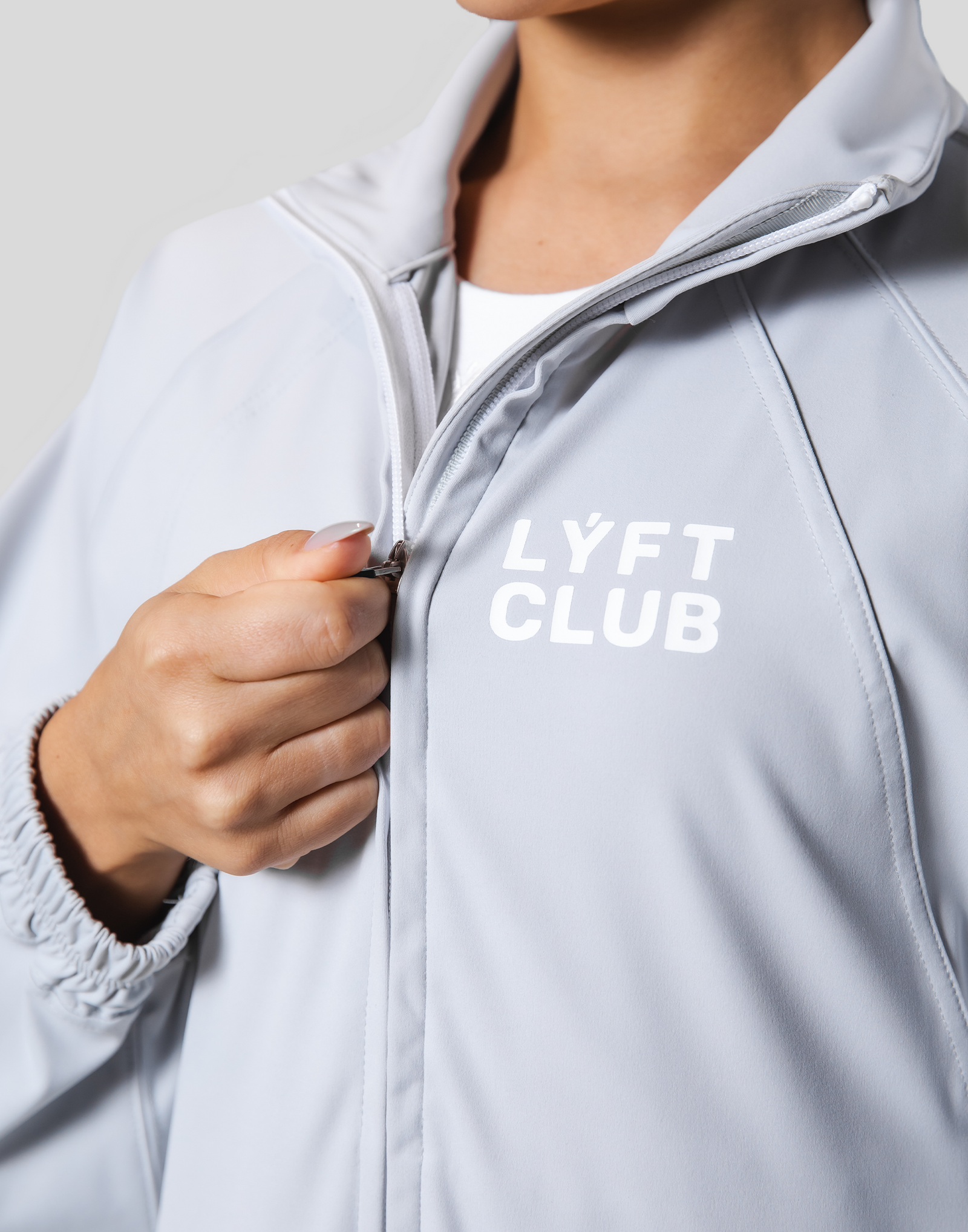 Stretch Wide Track Jacket - Grey – LÝFT