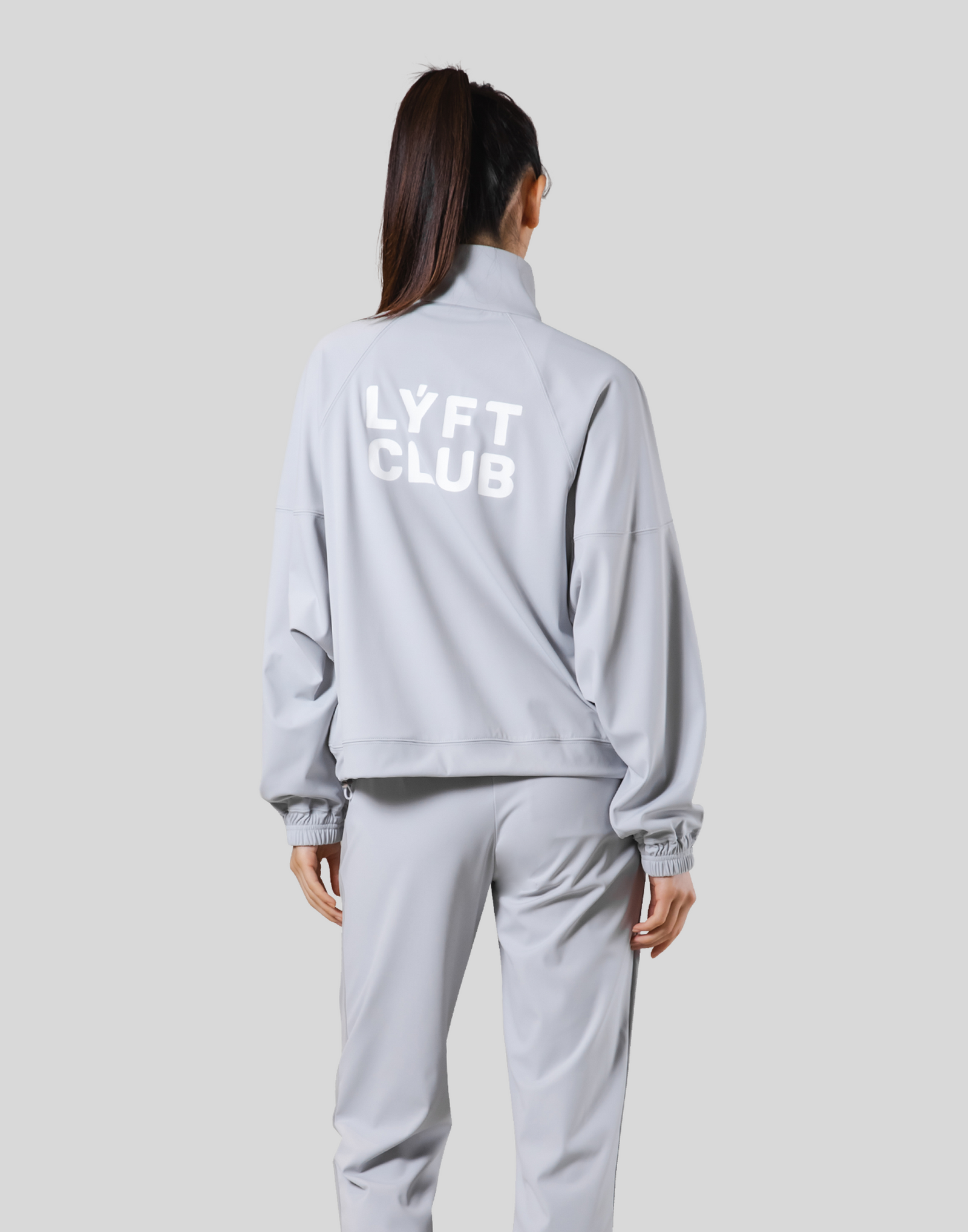 Stretch Wide Track Jacket - Grey – LÝFT