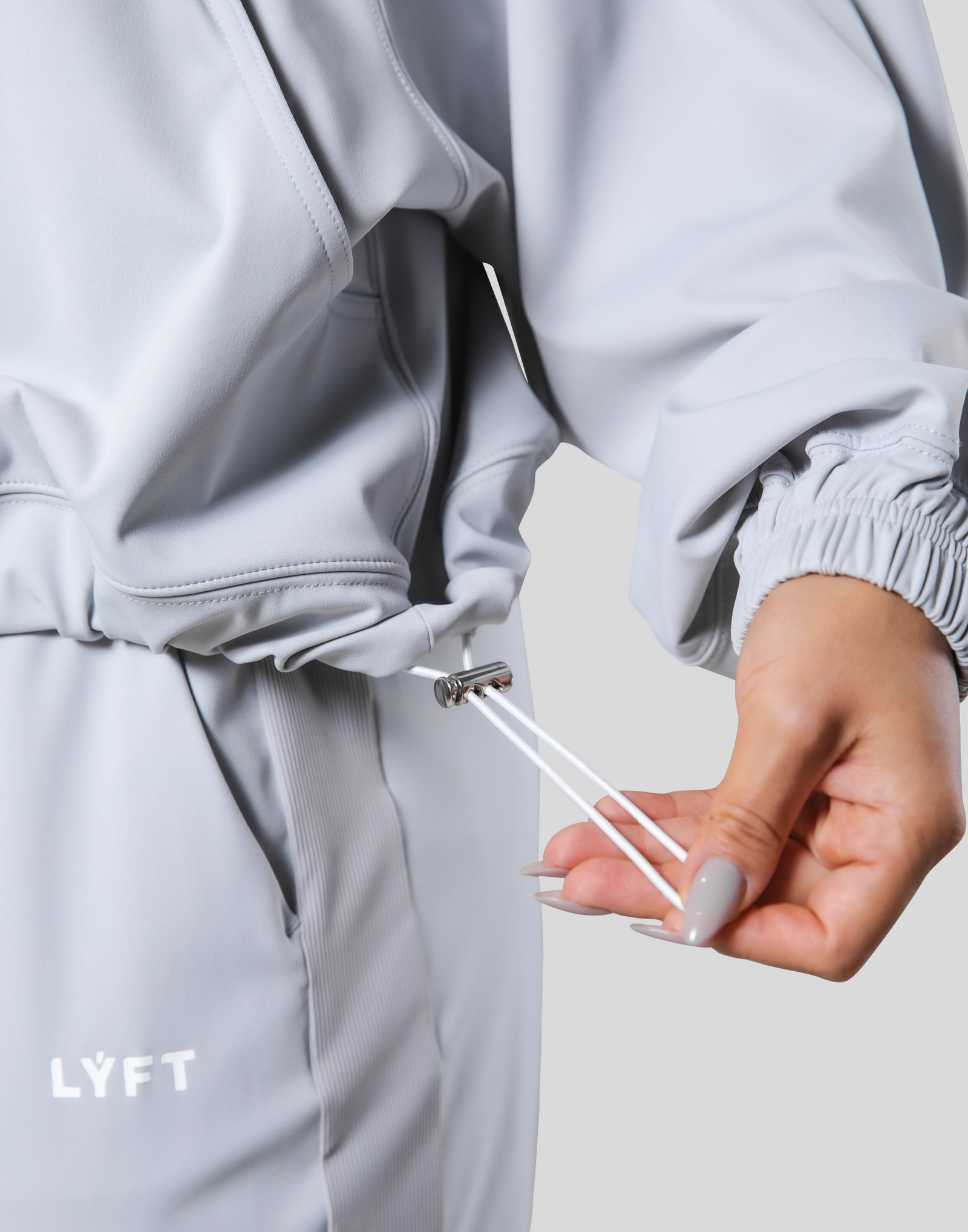 Stretch Wide Track Jacket - Grey – LÝFT