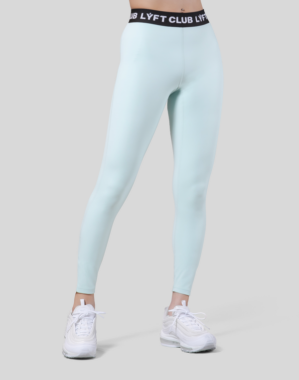 LÝFT Club Logo Rib Leggings - L.Blue