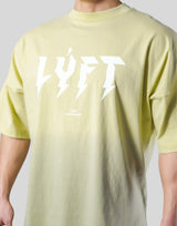 Thunder Logo Wide Shoulder Big T-Shirt - Lime