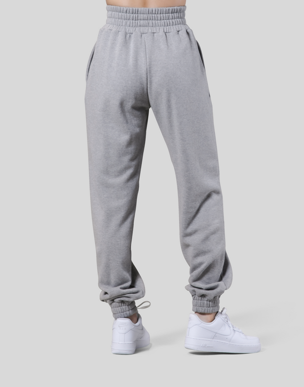 Wide Rib Baggy Sweat Pants - Grey