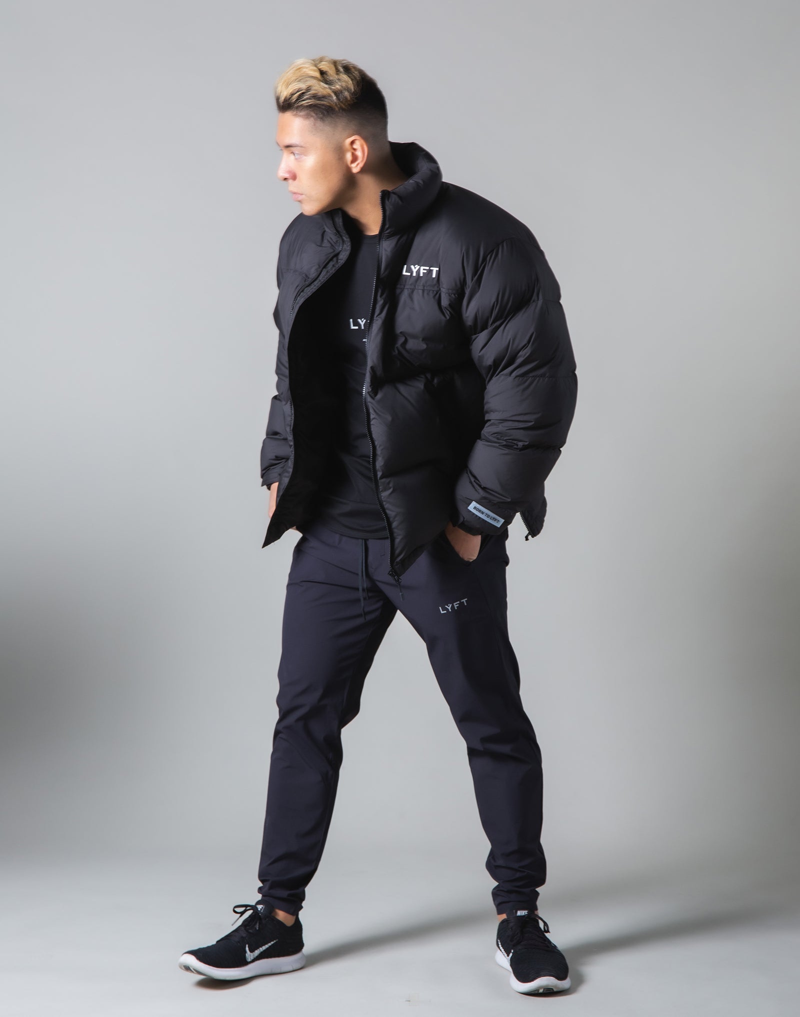 LÝFT Genuine Down Jacket - 90:10 - Black